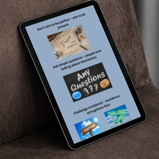 Inside Overcoming Shyness ebook stop mind-reading social anxiety tips page