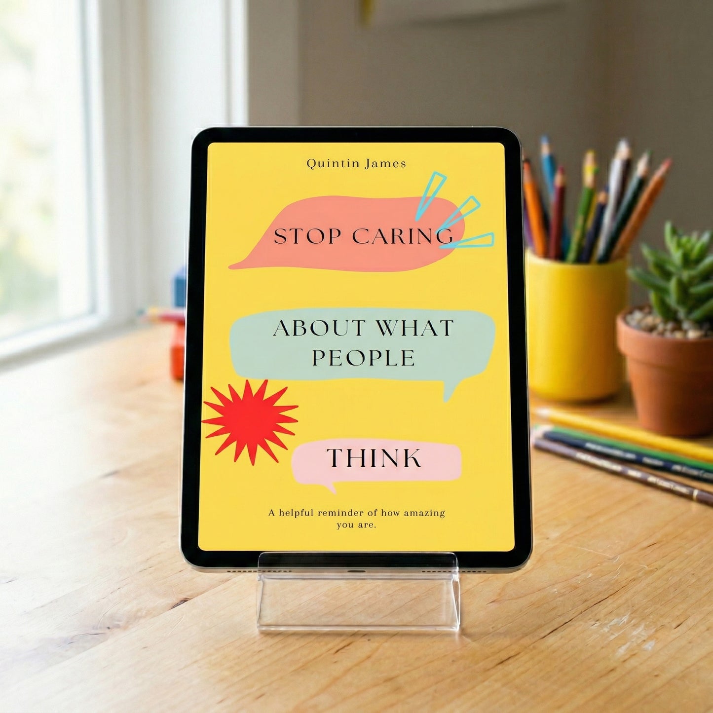 Kids Confidence Ebook Stop Caring What People Think by Quintin James Confi and Co