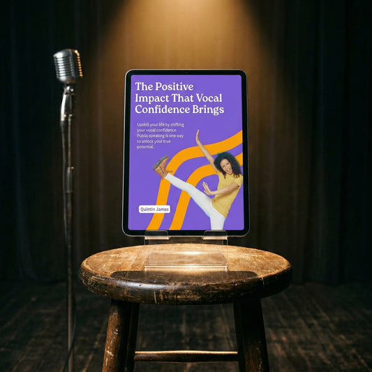 Vocal confidence and public speaking ebook by Quintin James Confi and Co instant digital download